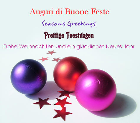 A tutti voi i nostri più affettuosi auguri di Buone Feste