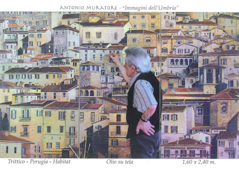 Locandina della mostra personale del pittore Antonio Muratore