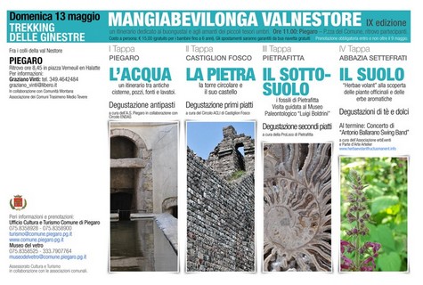  La locandina della Mangiabevilonga e degli altri eventi che si svolgono domenica 13 Maggio 