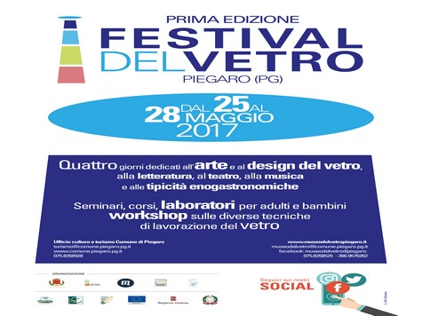  La locandina della I Edizione del Festival del Vetro 