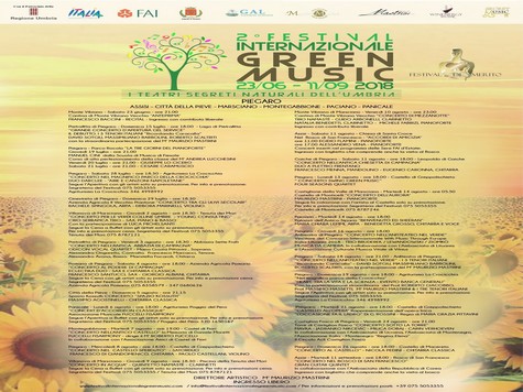 La locandina del ricco programma del Green Music Fest 