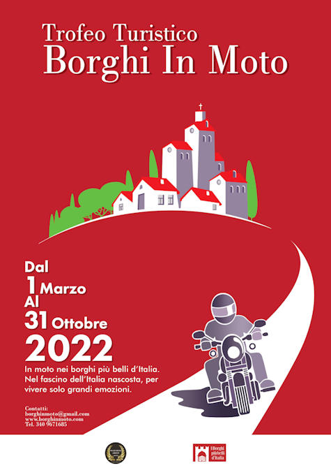 Dal 1 marzo al 31 ottobre 2022 in moto nei borghi italiani
